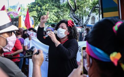 Dani Portela participa de ato pelo Dia Internacional de Luta das Mulheres